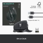 Combo Teclado + Mouse MX Master 3S  Bluetooth Negro / MX Keys S Negro Español  - Imagen 4
