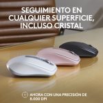 Combo Mouse + Teclado Logitech MX Anywhere 3s- RoseLAT / MX Keys Mini- Rose LAT - Imagen 8