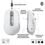 Combo Mouse + Teclado Logitech MX Anywhere 3s- Pale Grey LAT / MX Keys Mini- Pale Grey LAT - Imagen 7
