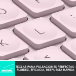 Combo Mouse + Teclado Logitech MX Anywhere 3s- RoseLAT / MX Keys Mini- Rose LAT - Imagen 2