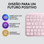 Teclado Inalámbrico Logitech MX Keys Mini - Rosa - Imagen 6