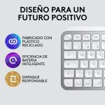 Combo Mouse + Teclado Logitech MX Anywhere 3s- Pale Grey LAT / MX Keys Mini- Pale Grey LAT - Imagen 4