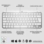 Combo Mouse + Teclado Logitech MX Anywhere 3s- Pale Grey LAT / MX Keys Mini- Pale Grey LAT - Imagen 5