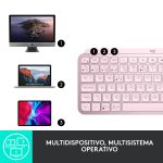 Combo Mouse + Teclado Logitech MX Anywhere 3s- RoseLAT / MX Keys Mini- Rose LAT - Imagen 3