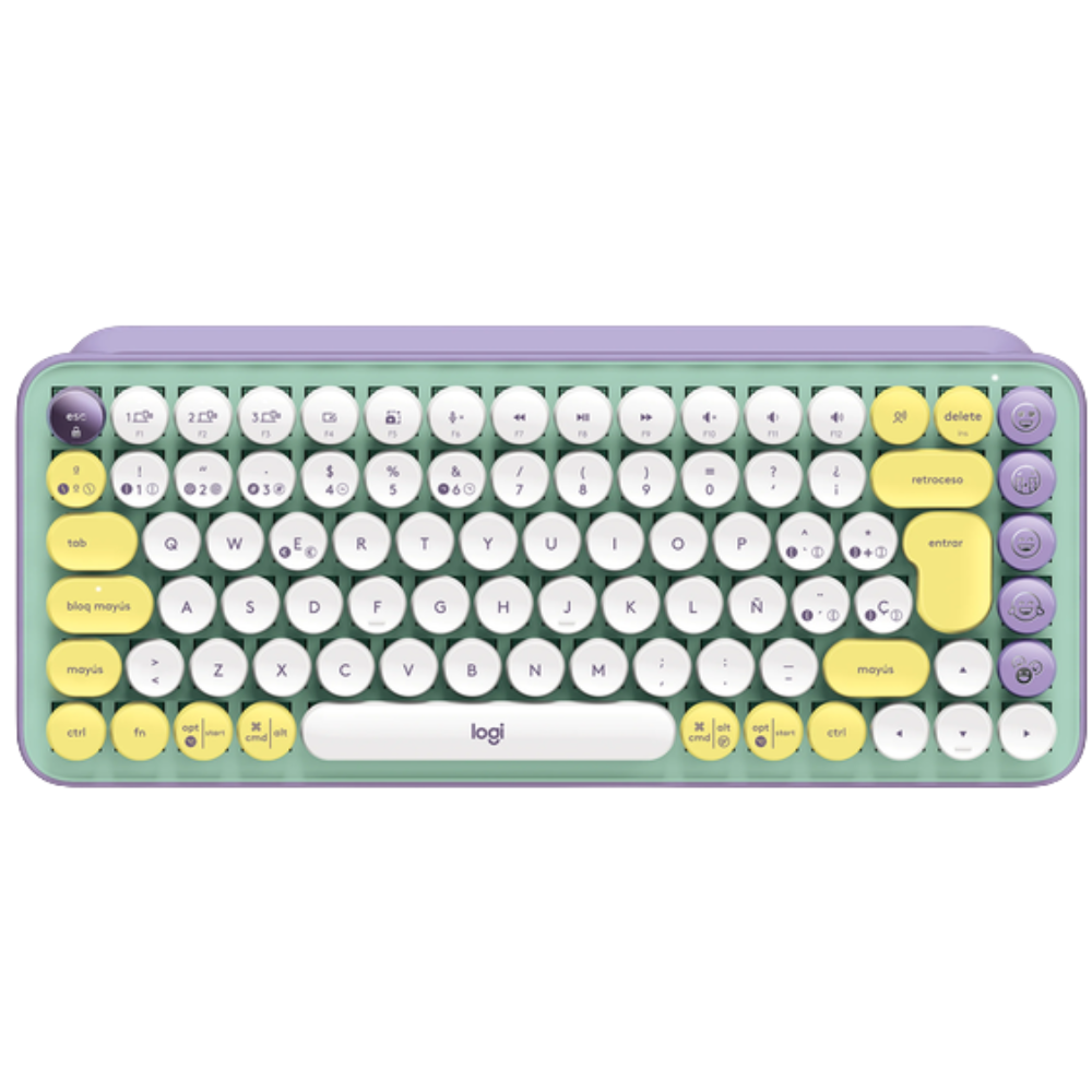 Diseño sin título (47) Teclado Mecánico Inalámbrico Logitech POP Keys - Daydream - Imagen 1