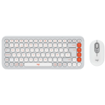 Teclado Logitech + Mouse Pop Icon Bluetooth Wireless Blanco