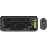 Teclado Logitech + Mouse Pop Icon Bluetooth Wireless Negro
