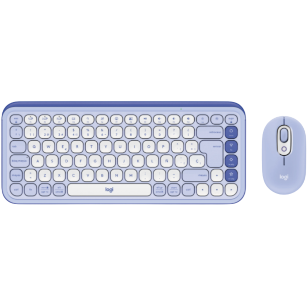 Pop icon lila Teclado Logitech + Mouse Pop Icon Bluetooth Wireless Lila - Imagen 1