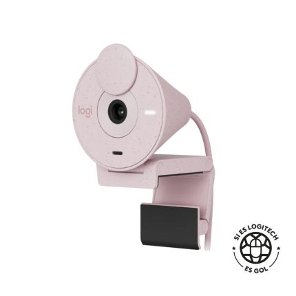 Cámara Web Full HD Logitech Brio 300 - Rosado