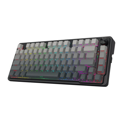 Teclado Redragon Ucal Pro (K673SP-RGB-PRO)75%BT 5.0/Wireless 2.4G/Cable usb-c BLACK/DEGRADED