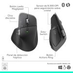 Logitech Mouse MX Master 4 Wireless Recargable 8K Negro - Imagen 3