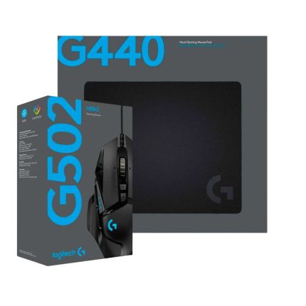 PROMO Mouses G502 Hero negro + pad mouse G440 NEGRO