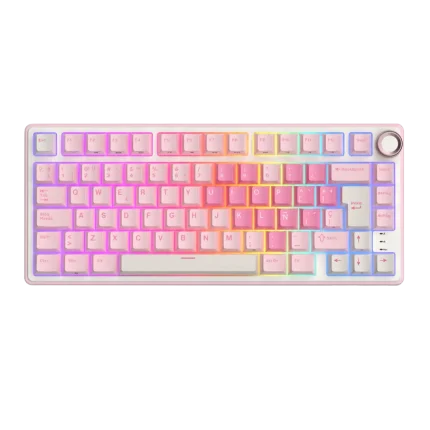 Teclado Royal Kludge RK-R75 Cableado PINK MELODY - CREAMY SWITCH