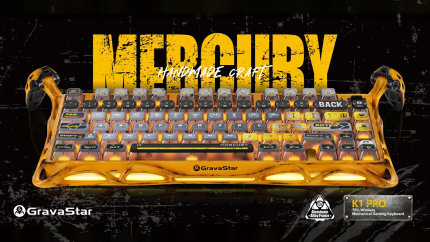 Teclado GRAVASTAR MERCURY K1 PRO | RGB | Inalámbrico| SW GRAVASTAR X KAILH