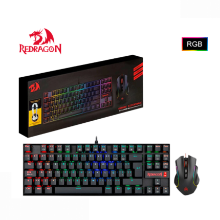 KIT TECLADO MECANICO GAMER 2 EN 1KUMARA+ GRIFFIN REDRAGON K552RGB