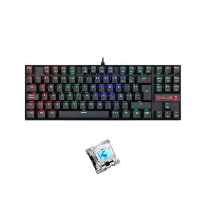 TECLADO REDRAGON KUMARA RGB K552 RGB NEGRO/AZUL