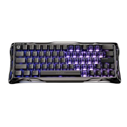 TECLADO GRAVASTAR MERCURY V60 PRO HE CABLEADO INGLES GUN METAL - HALL EFFECT SWITCH