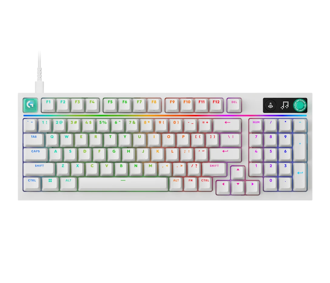 g316x-keyboard-white-gallery1-new TECLADO LOGITECH G316 X 98 8 KHZ / RGB LIGHTSYNC / BLANCO - Imagen 1