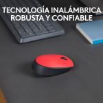 Mouse Logitech Inalambrico M170 Red - Imagen 4