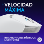 Mouse Gamer Logitech G309 White Lightspeed 25K - Imagen 3