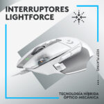 Mouse Gamer Logitech G502 X White Cable USB - Imagen 3