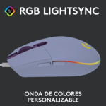 Mouse Gamer Logitech G203 LIGHTSYNC RGB Lila - Imagen 2
