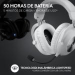 Auricular Gamer Logitech G PRO X 2 White Inalambrico / BT /Lightspeed - Imagen 6