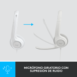Auricular Logitech H390 White - Imagen 4