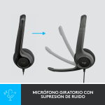 Auricular Logitech H390 Black - Imagen 2