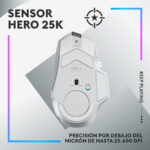 Mouse Gamer Inalámbrico Logitech G502 X Plus – White - Imagen 4