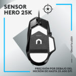Mouse Gamer Logitech G502 X Black Cable USB - Imagen 4