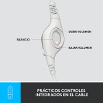 Auricular Logitech H390 White - Imagen 5