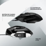 Mouse Gamer Logitech G502 X Black Cable USB - Imagen 5