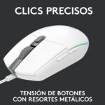 Mouse Gamer Logitech G203 LIGHTSYNC RGB White - Imagen 5