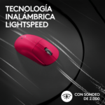 Mouse Gamer Logitech G PRO X SUPERLIGHT 2 Magenta Inalambrico LIGHTSPEED - Imagen 5