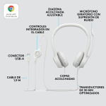 Auricular Logitech H390 White - Imagen 6