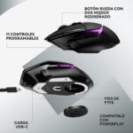 Mouse Gamer Inalámbrico Logitech G502 X Plus - Black - Imagen 7