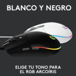 Mouse Gamer Logitech G203 LIGHTSYNC RGB Black - Imagen 7