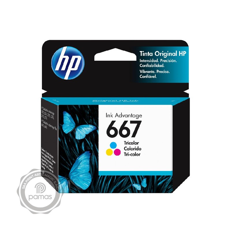 805-TINTA-HP-667-TRICOLOR.jpg Cartucho de Tinta HP 667- Tricolor - Imagen 1