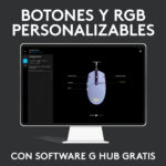 Mouse Gamer Logitech G203 LIGHTSYNC RGB Lila - Imagen 9