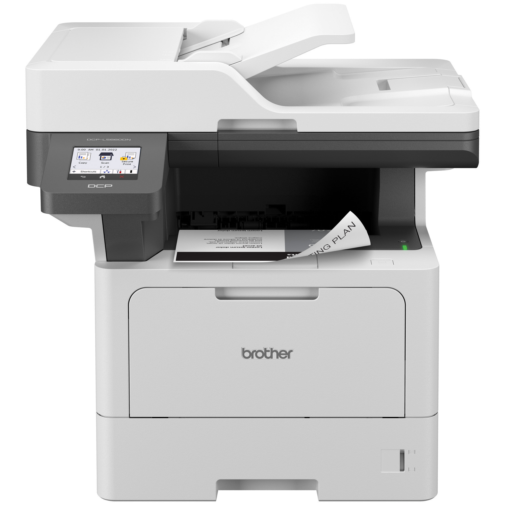 DCPL5660DN-FrontSample.jpg IMPRESORA LASER MULTIFUNCIONAL BROTHER DCP-L5660DN MONOCROMÁTICA - Imagen 1