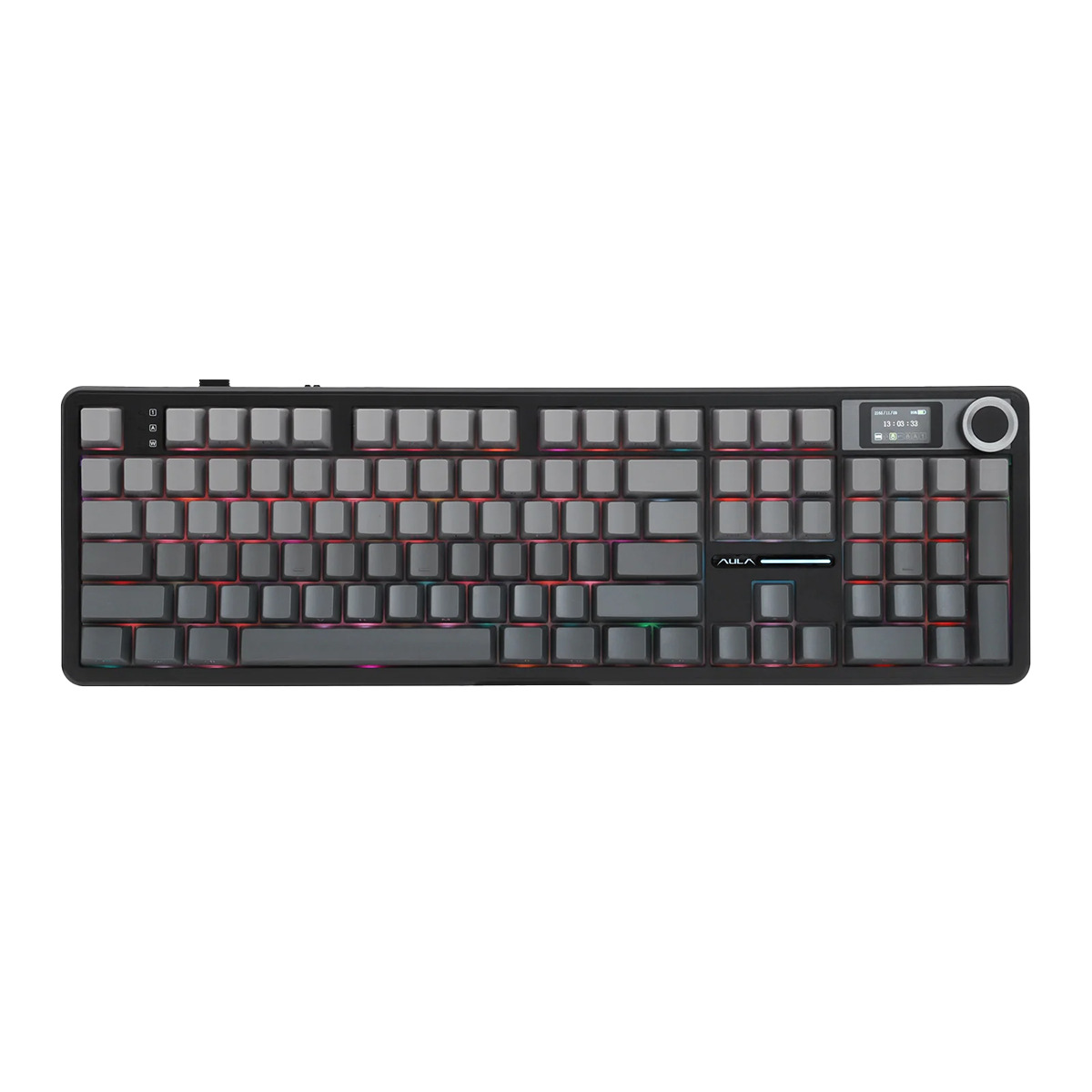 F108PRO-BD-1.jpg TECLADO AULA F108 PRO MECANICO INGLES SWITCH YELLOW BLACK DEGRADADO - Imagen 1
