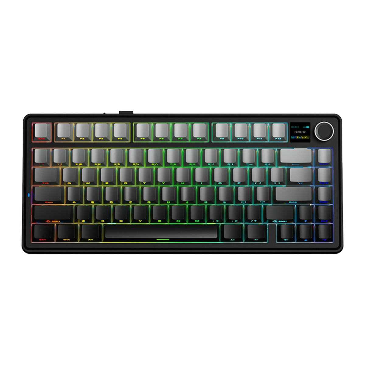 F75MAX-BD-1.jpg TECLADO AULA F75 MAX MECANICO RGB SWITCH GREEN-BLACK DEGRADADO - Imagen 1