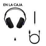 Auricular Gamer Logitech G522 Black Trimodo LIGHTSYNC RGB - Imagen 3