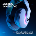 Auricular Gamer Logitech G522 White Trimodo LIGHTSYNC RGB - Imagen 4