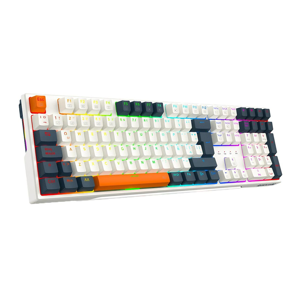 K668.jpg Teclado Gamer Redragon Trundle K668Wbo Rgb Spanish - Imagen 1