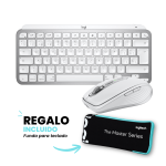 Combo Mouse + Teclado Logitech MX Anywhere 3s- Pale Grey LAT / MX Keys Mini- Pale Grey LAT