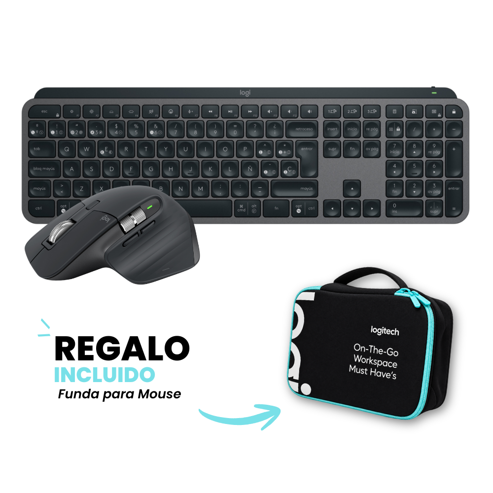 MX Master 3S MX Keys S negro (2) Combo Teclado + Mouse MX Master 3S Bluetooth Negro / MX Keys S Negro Español - Imagen 1