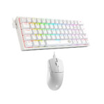 COMBO REDRAGON S143 TECLADO FIZZ SP + MOUSE M724 BLANCO