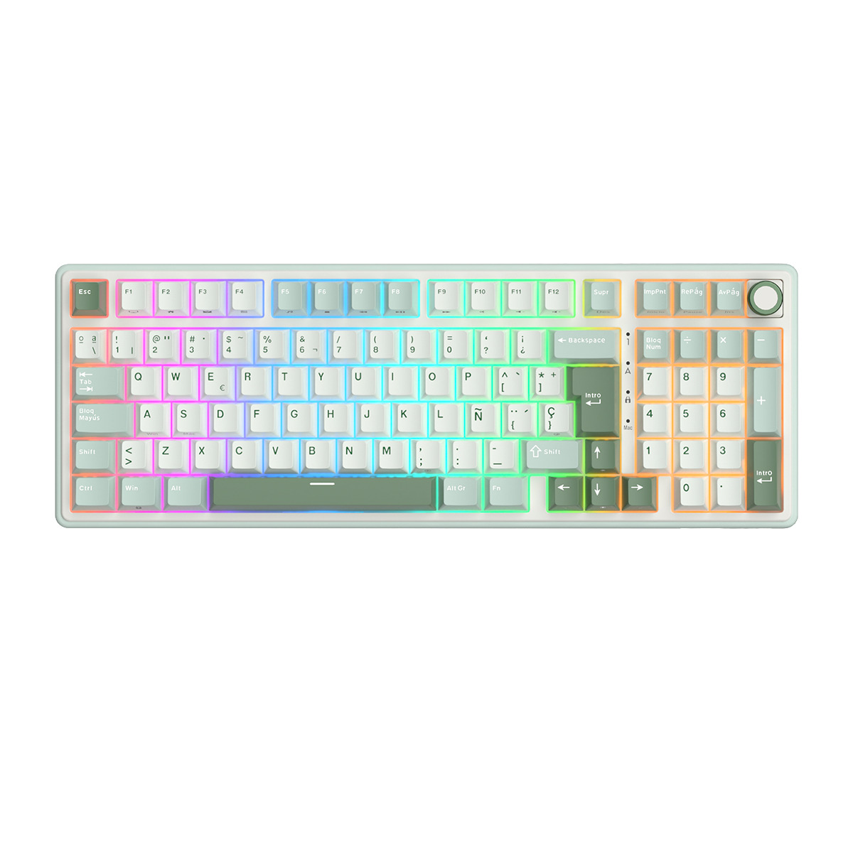 R98Pro-SC-2.jpg Teclado Royal Kludge RK-R98PRO Cableado SKYCYAN - CREAMY SWITCH - Imagen 1